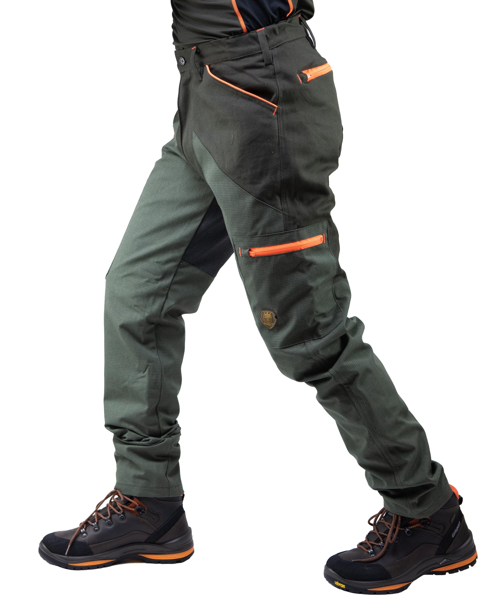 Pantalone Canvas Vient Da Caccia VP03 Verde/Arancio