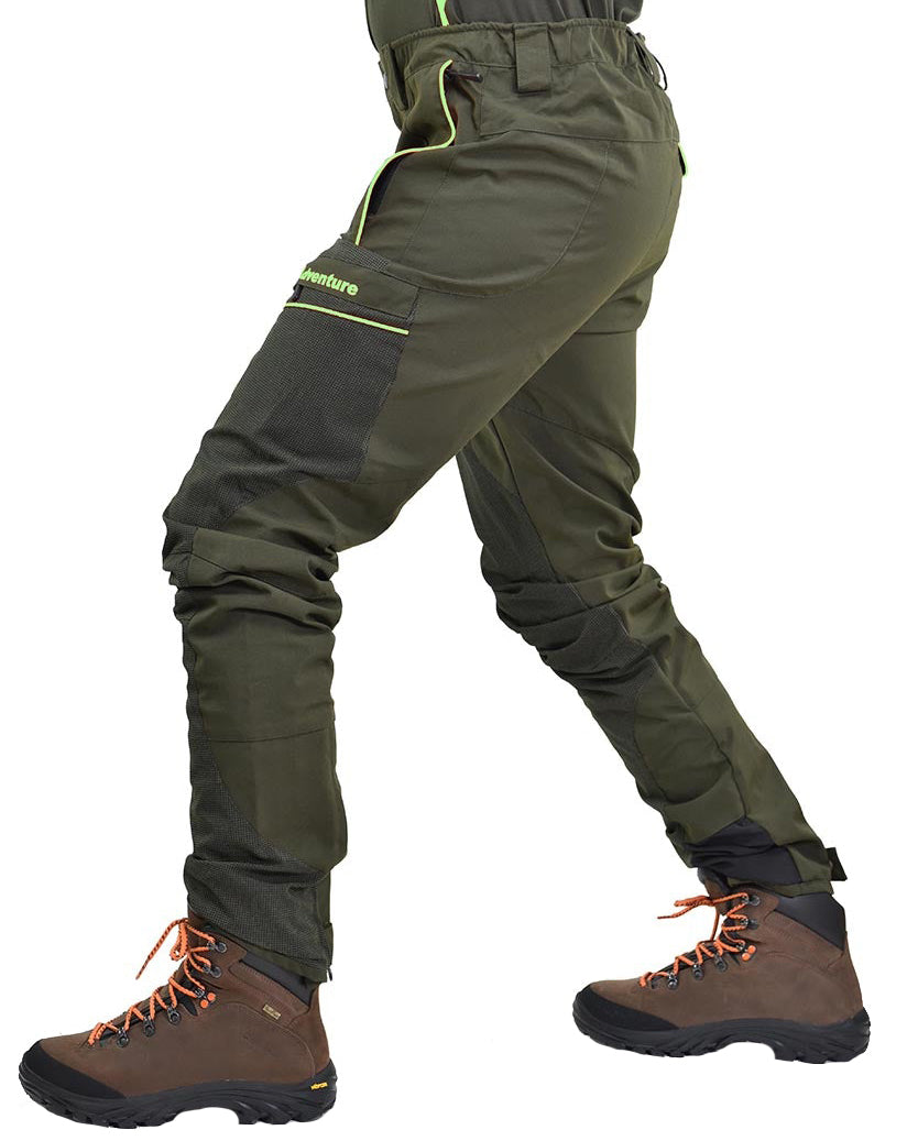 Pantalone Masseria Adventure 46 Verde Inserti Arancio/Fluo