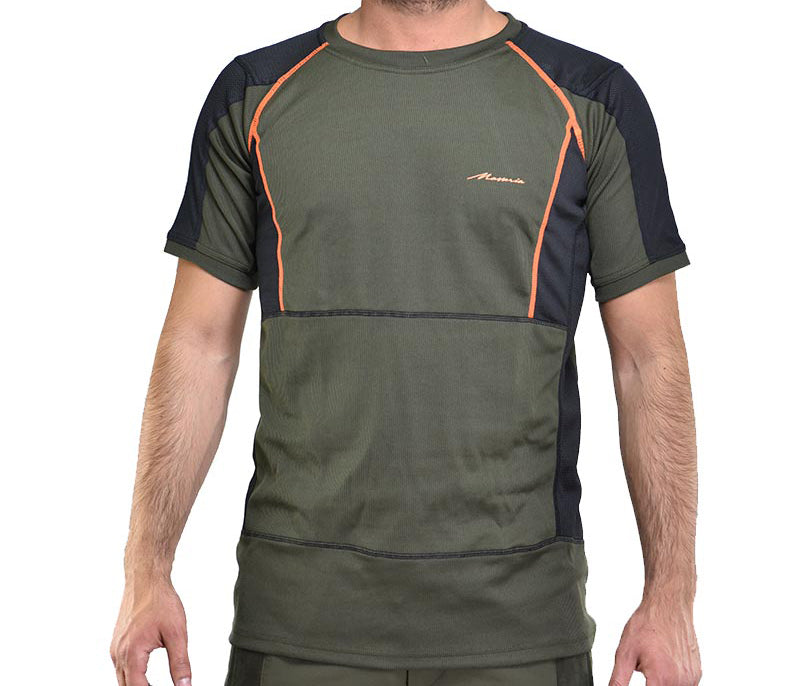 T-Shirt Caccia Masseria 37  Verde/Arancio Fluo